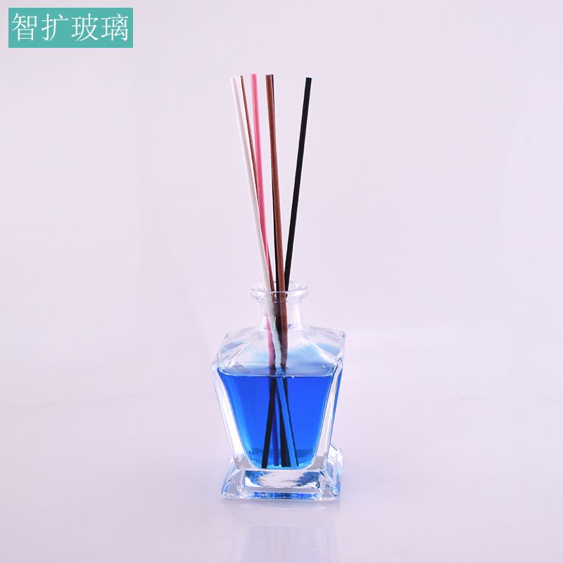 方底卡口香薰玻璃瓶便携密封瓶家用装饰摆件玻璃瓶透明香薰分装瓶