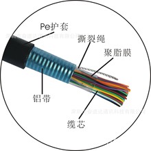 30对30*2*0.4铠装埋地通信电话语音通讯电缆HYAT60芯0.4铜音频线