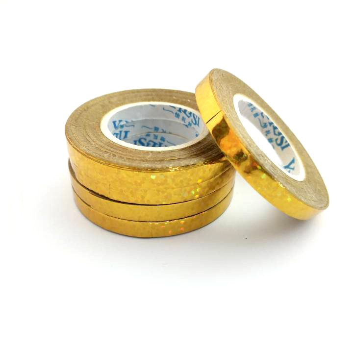 5mm * 10m láser de oro