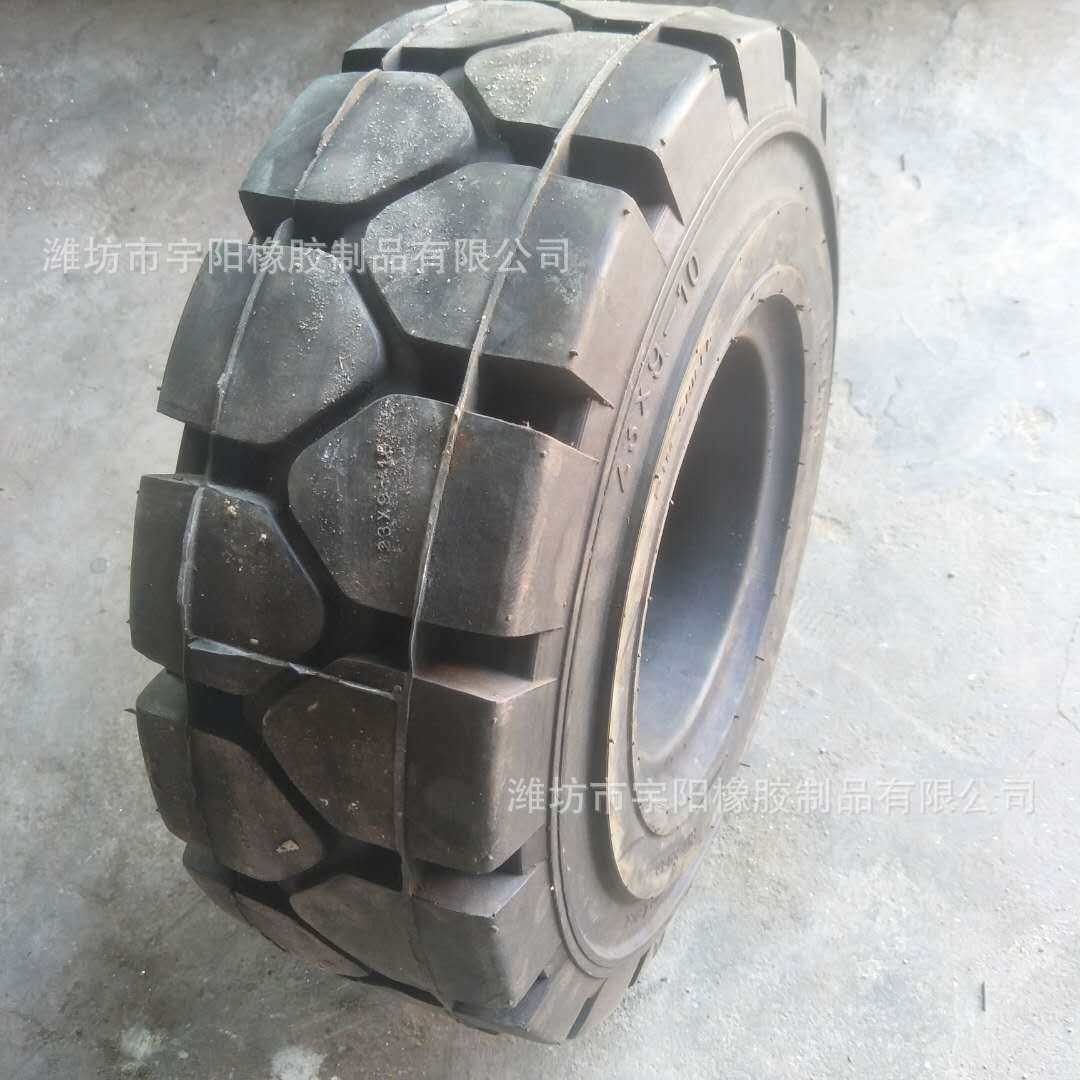 叉车轮胎   23x9-10  实心工程机械轮胎  可配钢圈