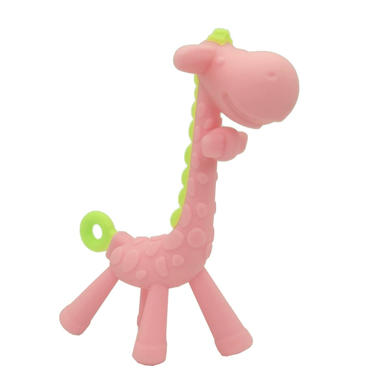 Детский прорезыватель, жевательная силиконовая игрушка для новорождённого, прямые поставки с фабрики, жираф