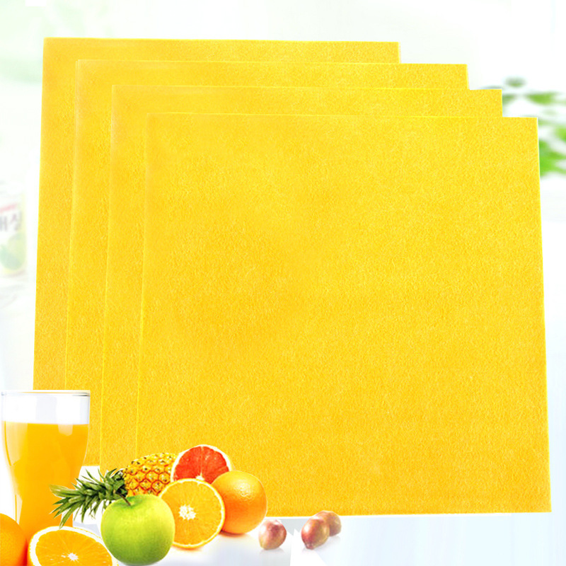 Thickened German-style dishcloth for coffee and milk tea shop scouring pad absorbent and not easy to stick oil dishcloth plant fiber cleaning towel