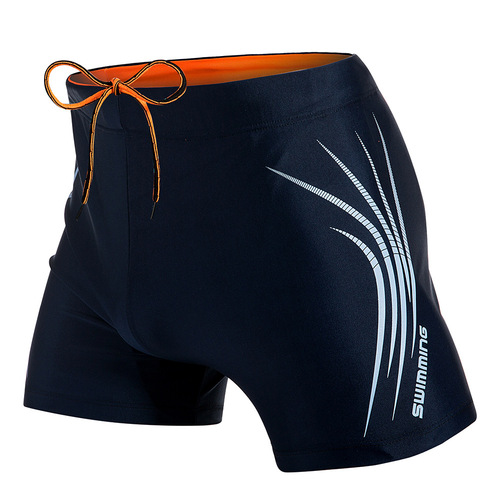 Cross-border boxer swimming trunks men's sports shorts beach pants fashion Amazon loose comfortable quick-drying hot spring swimming trunks