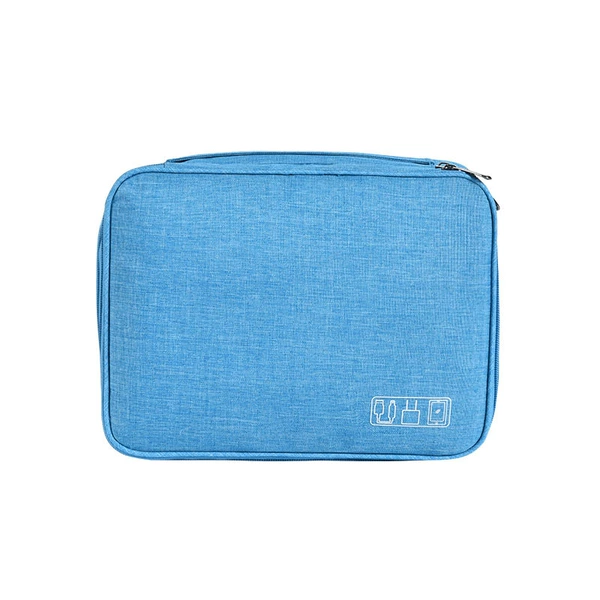 웃♧♧웃 Three-layer digital bag lake blue 웃♧♧웃