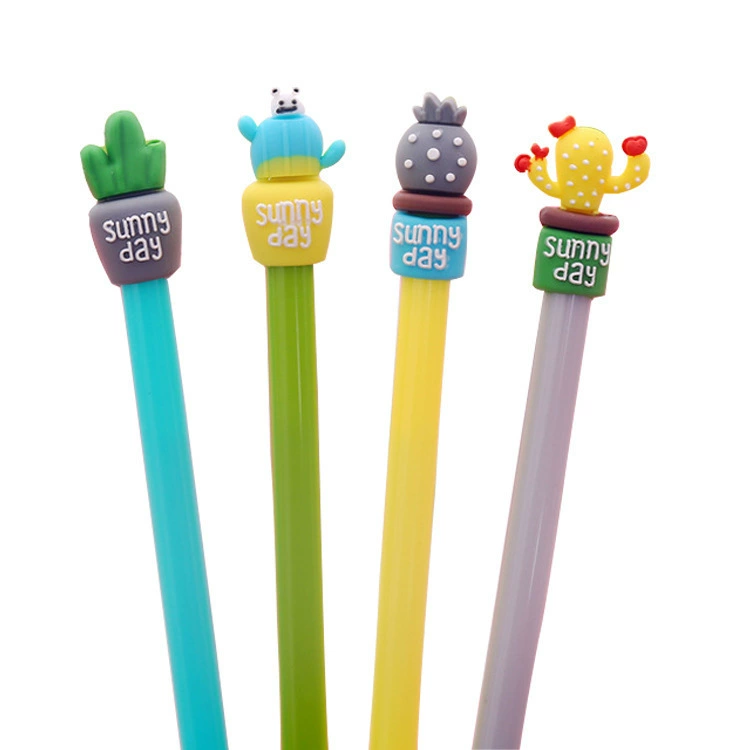 Rollerball pen for students, water-based pen, cactus