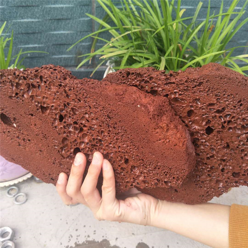 厂家直销火山石板 建筑用单切 乱品 规格板岩文化石 红色黑色