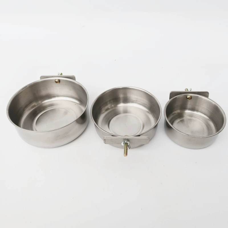 Попугай из нержавеющей стали миска для еды миска для воды чашка для воды корыто птица поставляет производителей оптом