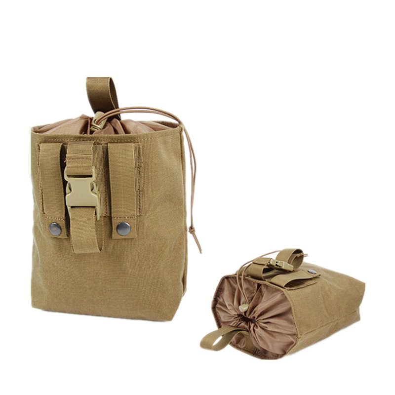 Al Aire Libre táctico plegable bolsa de reciclaje molle accesorios colgante bolsa multifuncional cintura pequeña bolsa de almacenamiento bolsa ventas directas de la fábrica