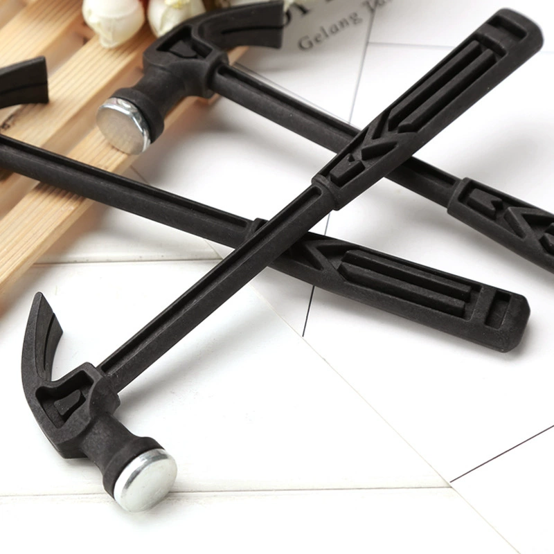 Мини-молоток с когтями для бытовой безопасности Маленький молоток Многофункциональный молоток для ногтей Пластиковая ручка из волокна Противоскользящий маленький молоток оптом