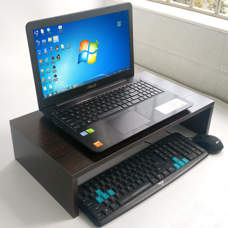 笔记本电脑显示器增高底座支架桌面置物学生办公手提游戏键盘收纳