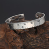 Fashionable accessory, ruler, bracelet suitable for men and women, wholesale, silver 925 sample, Korean style