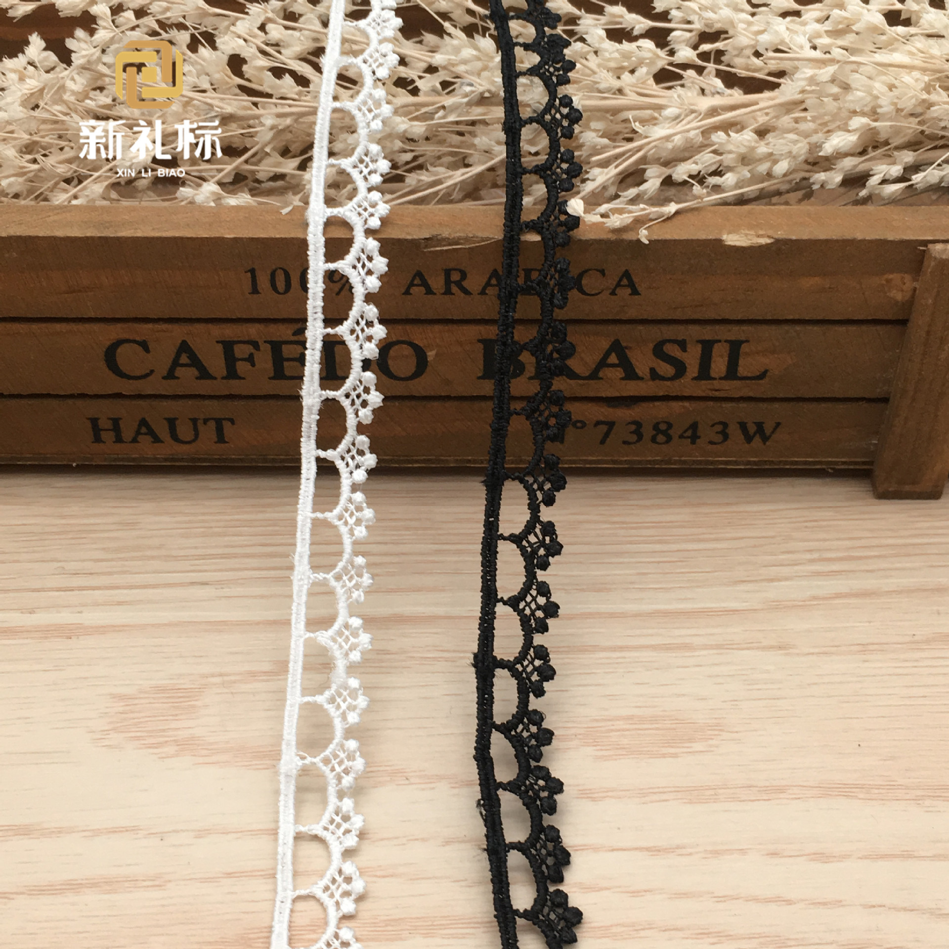 服装辅料DIY  单边条码花边  洛丽塔小花边 刺绣花边 水溶花边