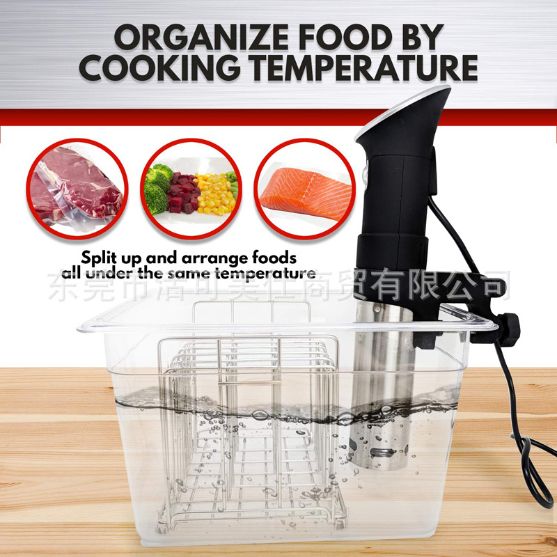 Sous Vide baja temperatura olla de cocina lenta palo tanque de agua especial contenedor bañera accesorios 11L barril con tapa