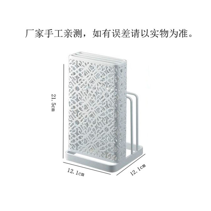 Nórdico cuchillo rack multifuncional suministros de cocina herramienta de almacenamiento rack de hierro cuchillo rack tabla de cortar drenaje al por mayor
