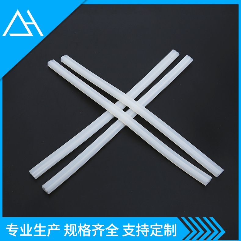 耐高温透明磨沙硅胶条种异形硅胶管表面喷手感油