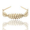 Headband for bride, golden hair accessory, European style, wholesale