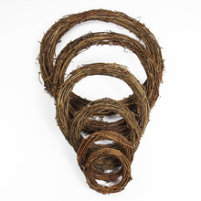 土伏藤编花环藤圈藤环圣诞DIY花店装饰品配件藤制品（单个包装）