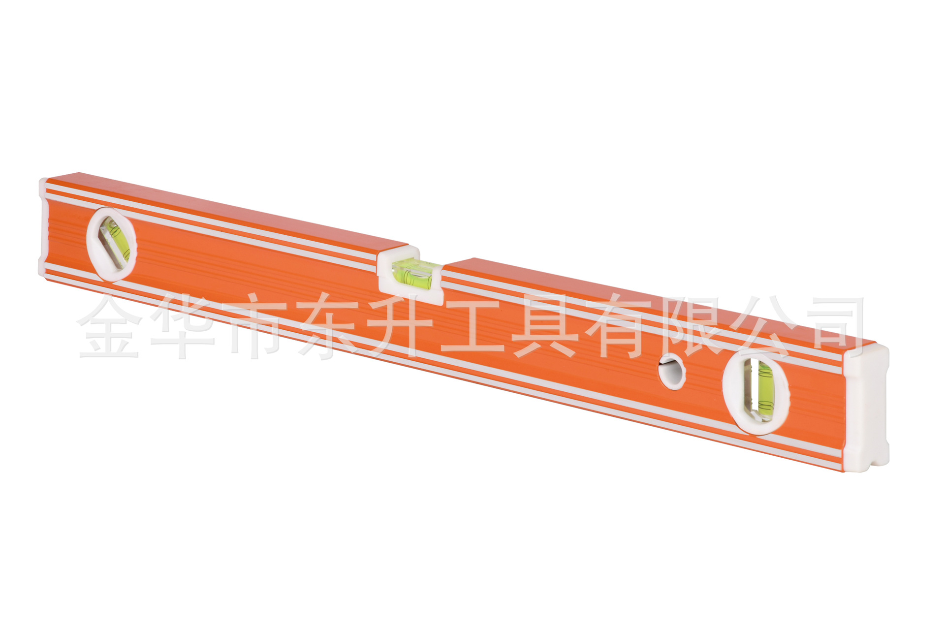 三面铣底的，底部带V字型槽的，表面防滑凹凸设计的水平尺。