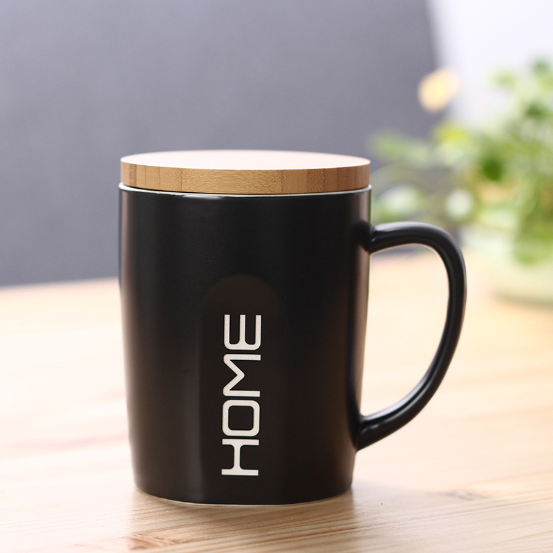 Taza de cerámica de madera original taza de café taza de taza de agua taza de oficina caja de regalo LOGO impresa