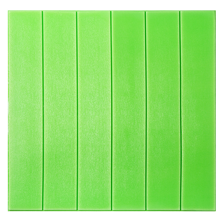 Papel pintado autoadhesivo decorativo pegatinas impermeables grano de madera tridimensional bolsa suave 3D pegatinas de pared Aula de Kindergarten falda de pared papel pintado antifouling