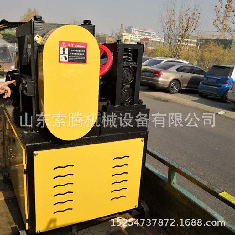 电动旧钢筋调直机 废弃钢筋矫直机翻新机 弯曲钢筋调直机