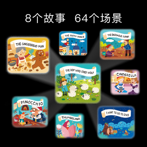 Milu upgraded version children's multi-function story projector three-in-one starry sky night light baby toy sleeping light