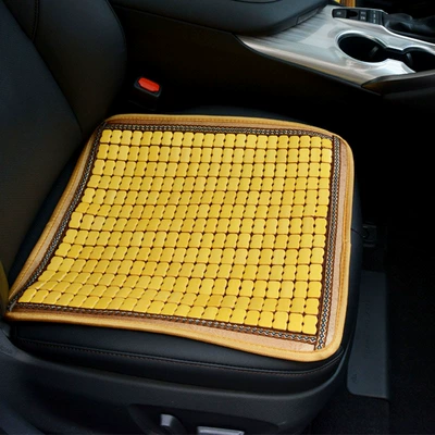 mat seat bamboo mat small – Cool pad - beige-monolithic-4545cm-luxury-narrow-side