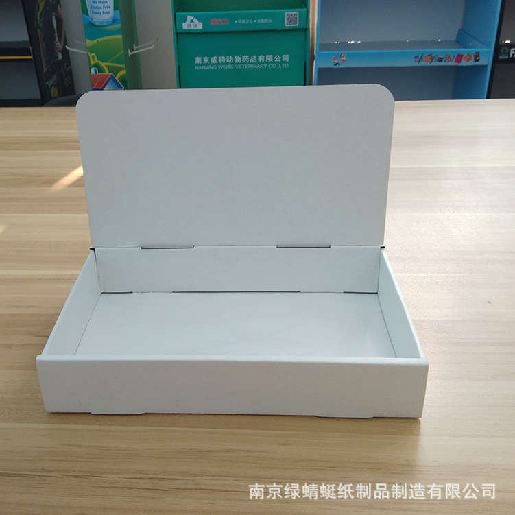 厂家直销PDQ台架 货台桌面零食食品促销纸货架可折叠彩盒