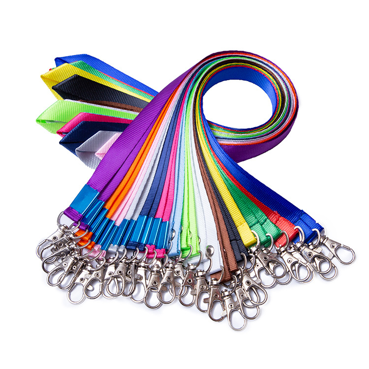 1,5 cm personal de exhibición de doble gancho cordón Tarjeta de pecho Cordón de identificación dos llaves Cordón de gancho de langosta 6008107