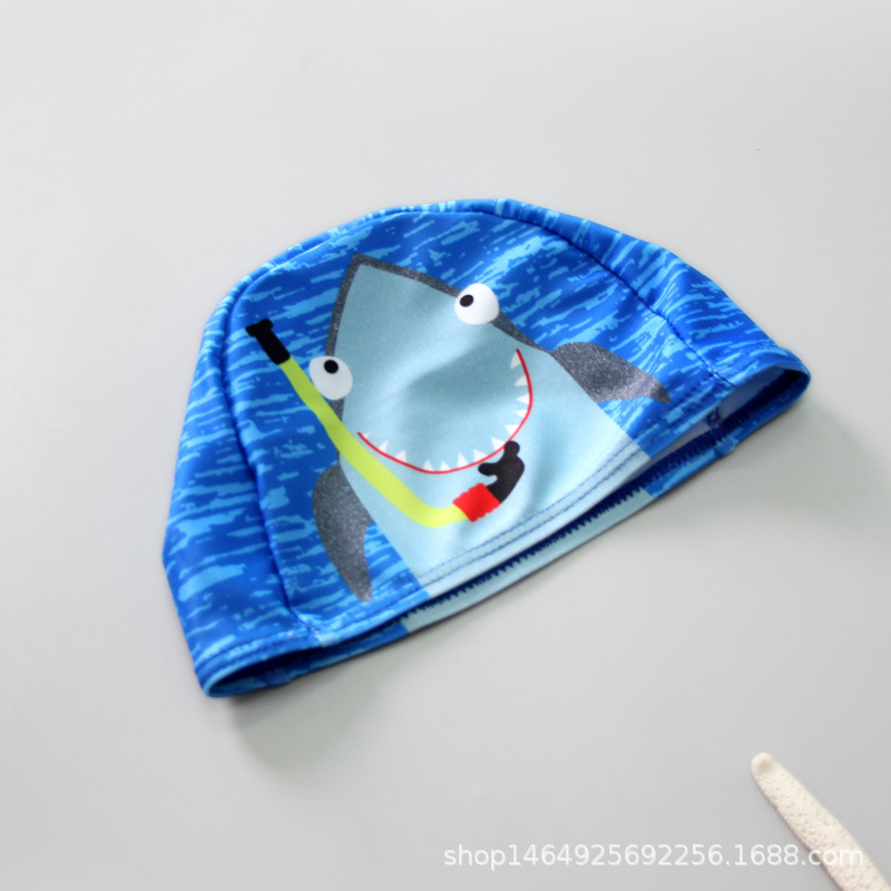 Cartoon children's shark, cute quick dry swimwear for men and women, Korean style, sun protection 4