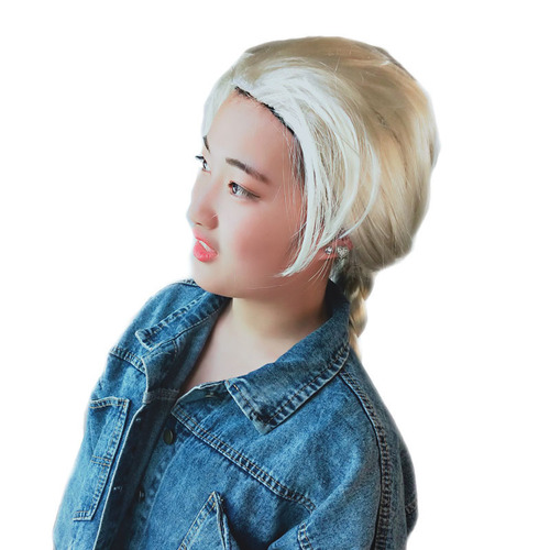 New Frozen wholesale cosplay wig braids direct sale Frozen wig princess braids