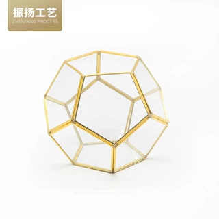 几何罩花房饰品摆件微景观多肉植物花瓶器创意咖啡厅工艺