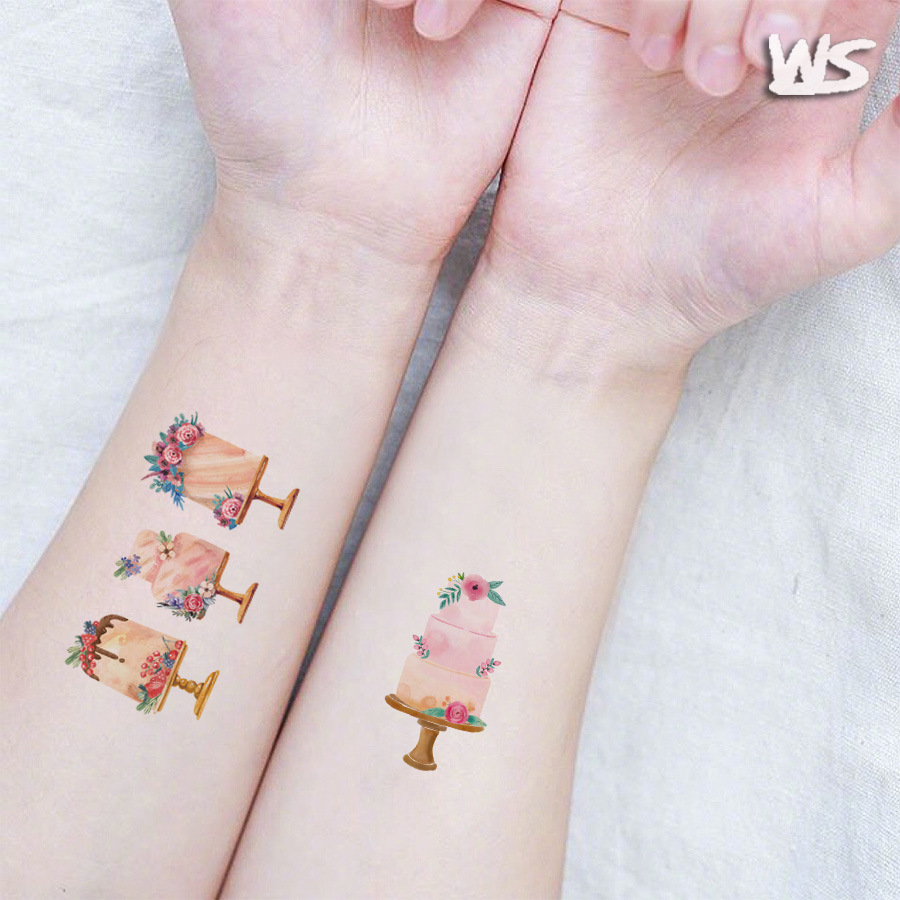 Tatuajes Temporales Infantiles de Postres de Papel de Transferencia de Agua para Niños image 4