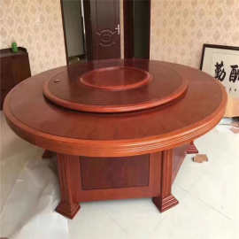 厂家供应酒店餐桌 电动大圆桌饭店餐馆餐桌椅实木转盘电动餐桌