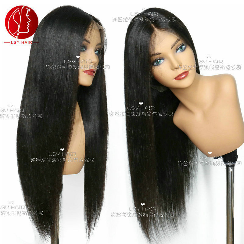 Lace Wig Female Human Hair Wigs Glueless Front Lace Real Wig Headgear Source Factory