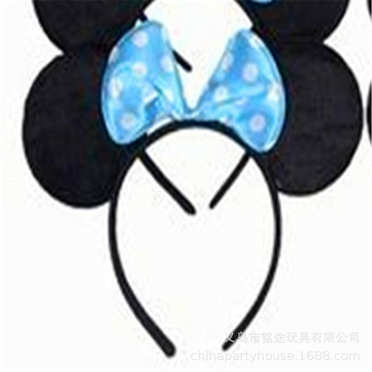 Amazon nuevo popular en stock rojo azul Rosa ratón diadema arco Minnie unisex