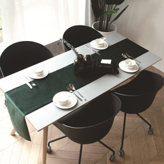 Velvet solid color Dutch fabric coffee table TV stand cabinet cloth minimalist Chinese dining table cloth bed flag bed tail kerchief