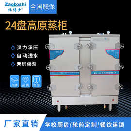商用高压蒸箱 智能双门蒸饭柜  24盆高原高原蒸柜 大型蒸饭车