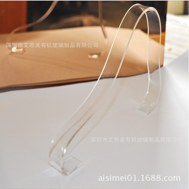 亚克力鞋支架托 有机玻璃凉鞋撑 压克力商场透明凉鞋撑架生产工厂