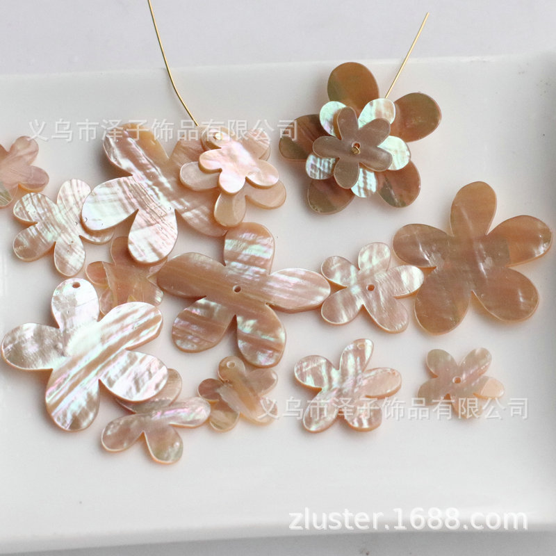 Abalone Shell 15-20-30mm shell flower hairpin earrings brooch earrings accessories accessories Accessories Wholesale