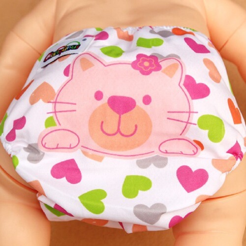12 color selection infant cloth diapers cartoon adjustable study pants summer mesh breathable baby waterproof pull-up pants