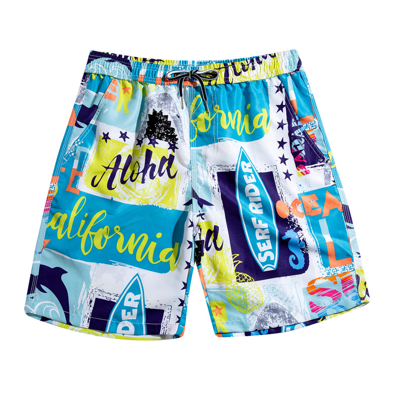 Pantalones cortos de natación casuales junto al mar de la pareja de playa directa de fábrica surf hot spring running shorts de secado rápido Nuevo