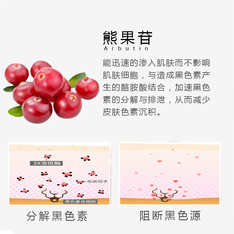 New arbutin freckle removing liquid decomposition melanin whitening spot solution light licorice freckle removing essence agent hair