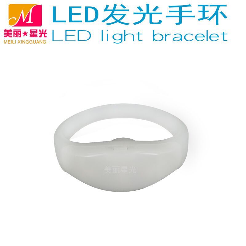 Pulsera luminosa de control remoto de concierto de aprobación directa de fábrica pulsera LED de rompecabezas de matriz de puntos de cambio de color de partición DMX