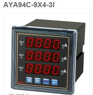厂家直销 AY194C-9X4-3I 可编程三排显电流表 AOYI上海奥仪电器