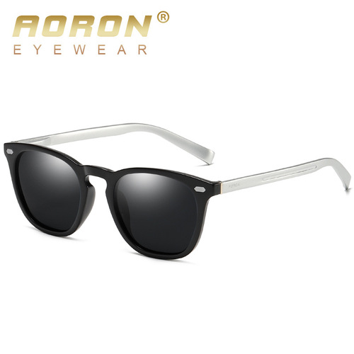 New AORON Fashion TR Polarized Color Changing Sunglasses Aluminum Magnesium Sunglasses Night Vision Goggles Wholesale A581BS