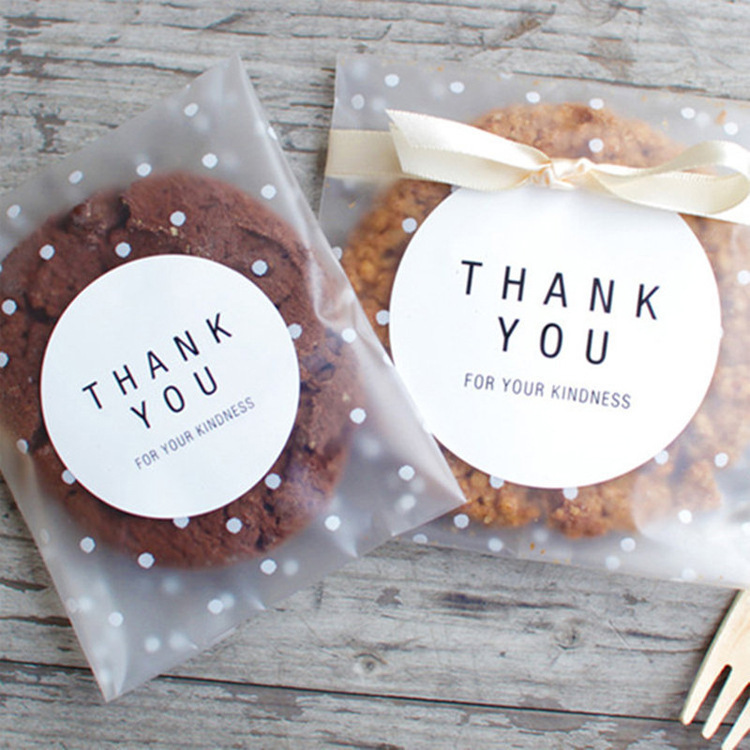 Source manufacturers frosted polka dot self-adhesive bag baking food snack packaging bag 100/piece food bag wholesale Source manufacturers frosted polka dot self-adhesive bag baking food snack packaging bag 100/piece food bag wholesale