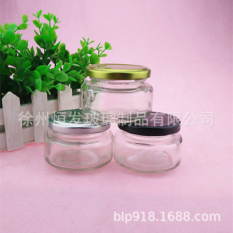 厂家直销100ml果酱玻璃瓶花生酱瓶玻璃蜂蜜瓶鱼子酱瓶辣酱瓶
