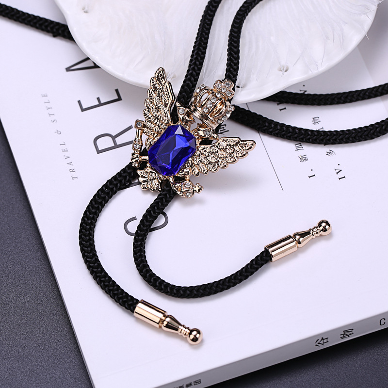 Retro Denim joya Polo corbata de exportación comercio exterior de Europa y América camisa de cuello nudo cuerda BOLOTIE fábrica al por mayor