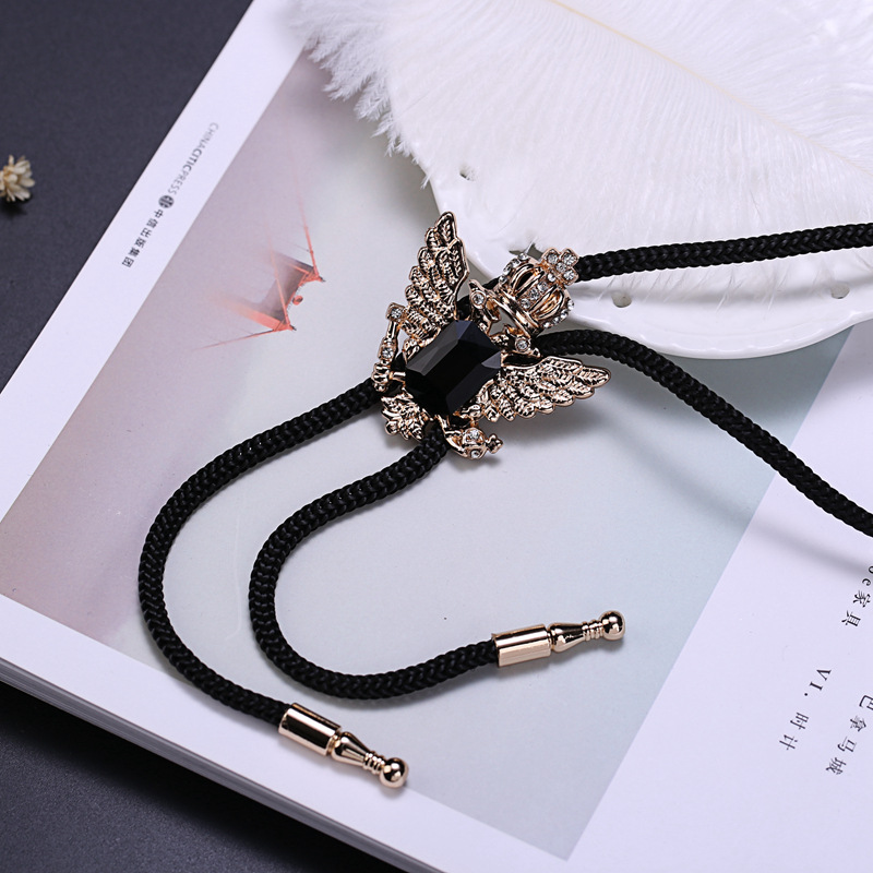 Retro Denim joya Polo corbata de exportación comercio exterior de Europa y América camisa de cuello nudo cuerda BOLOTIE fábrica al por mayor